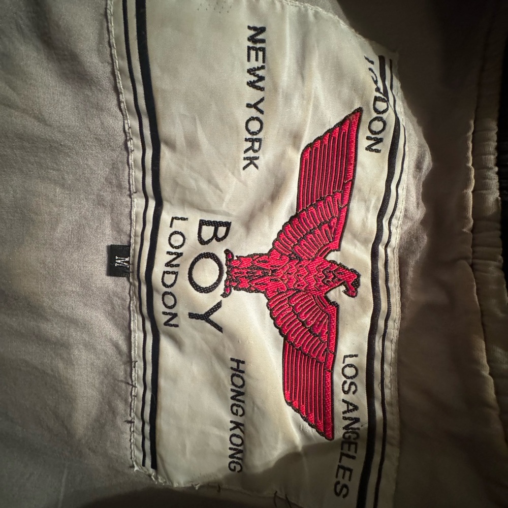 BOY London Gray Jacket with Red Logo - Picture 3 of 3